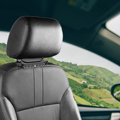 USB Car Seat Cooling Fan, Portable Car Seat Fan, USB Powered Adjustable Backseat Cooling, Truck, SUV, Efficient Car Fan for Rear Seat (Black)