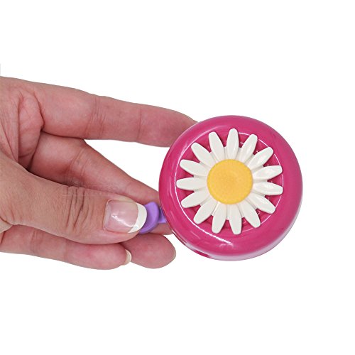 EONMIR Kids Bike Girl's Bicycle Bells,Toddler Bike Parts,Bike Horn Accessory Flowers(Purple) - Thumbnail 2