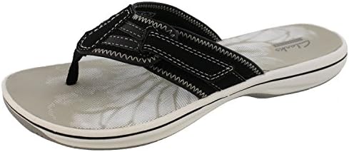 Clarks Women's Brinkley Athol,Black Synthetic,US 9 M
