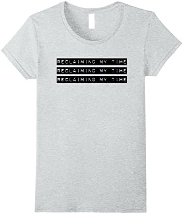 Womens Civics Tees: Reclaiming My Time Medium Heather Grey
