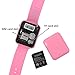 Smartwatch, Bluetooth Smart Watch Phone Wristwatch with Pedometer Camera SMS SNS Sync Music Player SIM Card Slot for Android iPhone (Partial Functions) Women Girls (Pink)