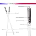 Light Up LED Lightsaber Chopsticks, Pack Of 2 - 1 Red And 1 Blue Set, Batteries Included, 10 Inches Long, Durable, Lightweight, Portable, BPA Free and Food Safe