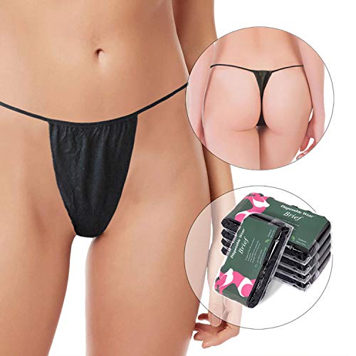 image for APPEARUS 60 Count Disposable Thongs - Women's Disposable Bikini Pantie