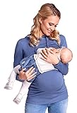 Happy Mama. Womens Nursing Hoodie Breastfeeding Sweatshirt Top Maternity. 272p