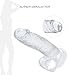 8.6 inch Dǐldo Soft Flexible Female Personal Relax Massager with Handsfree Suction Cup for Beginners Health Material