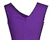 MUXXN Women's Cut Out Neck Ruched Waist Purple Bridesmaid Dress (XL Purple)