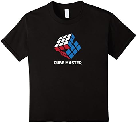 Kids Cube Master Speed Cube tshirt for Adults and Kids Speedcube 12 Black