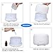 Excelvan 500ML Oil Aroma Diffuser Ultrasonic Cool Mist Humidifier LED Color Changing Lamp Light Ionizer Waterless-Auto Shut off White