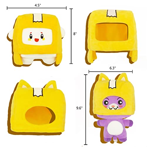 Foxy and Boxy Plush Toys Gift Set, Box Plushies and Foxy Plush with