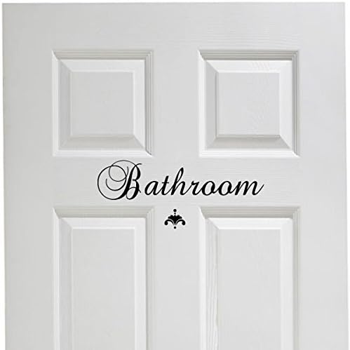 Bathroom Vinyl Decal Decor Vinyl Wall Decal Great House Warming Gift Powder Room Wall Decor © Decal the Walls