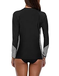 Belamo playera de natación para dama de manga larga con protección solar UPF 50+