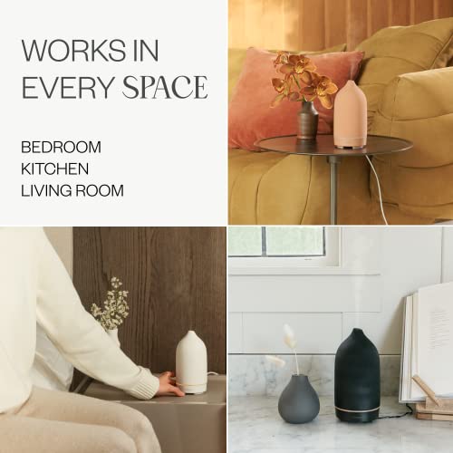 Vitruvi Stone Diffuser, Ceramic Ultrasonic Essential Oil Diffuser for