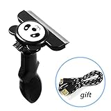 Dog Brush and Cat Brush for Shedding Pet Grooming Brush for Long & Short Haired Pets, Reduces Shedding, Easy Self Cleaning Brush