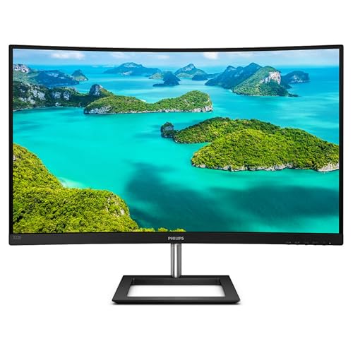 E Line 322E1C/00 écran Plat de PC 80 cm (31.5") Quad HD LCD Incurvé Noir - Écrans Plats de PC (80 cm (31.5"), 1920 x 1080 Pixels, Quad HD, LCD, 4 ms, Noir)