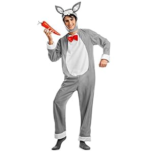 DISFRAZ CONEJO COLOR GRIS TALLA M/L TAMAÑO ADULTO