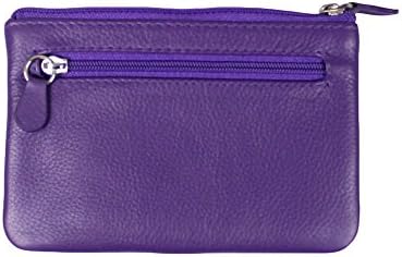 Leather Purple Coin Purse