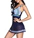 Urban Virgin Womens Swimdress Tummy Control One Piece Swimsuit Swim Dress Bathing Suits Swimwear with Boyshort for Women