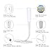 USB Light, Wirezoll Dimmable Micro USB LED Lamp with Flexible Gooseneck and 3 Brightness for Computer/Keyboard/Notebook/Laptop, White