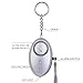 Personal Alarm Keychain ASTUBIA SOS Emergency Self Defense Safety Alarm for Students/Women/Kids/Girls/Superior/Elderly Anti-Theft Anti-Attack (Silver, 2-Pack)