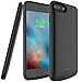 Pumier 5500mAh Battery Case for iPhone 6 Plus/6s Plus/7 Plus/8 Plus(Support Wired Earphones),Rechargeable Protective Extended Battery Pack Charging Case(5.5 inch)