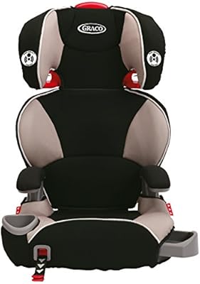 high back booster with latch system