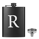 Personalized 8 oz Initial Hip Flask with
