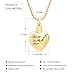 Imrsanl Cremation Jewelry for Ashes for Family Urn Necklace Pendants Ashes Keepsake Memorial Ash Jewelry for Loved Ones (Always in My Heart-Gold)
