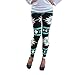 GBSELL New Women Lady Pretty Printed Stretchy Pants Leggings Sport Casual (A, XL)