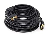 Monoprice 103619 50-Feet Super VGA Male to Female CL2 Rated Video Cable with Ferrites