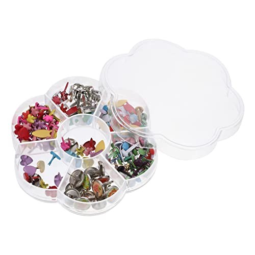 GARIOUANS Mini Brads Round Mushroom Design Handmade DIY Craft Materials for Boys and Girls