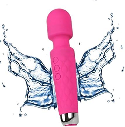 Multi-Speed Handle Electric Massager, Cordless Rechargeable Waterproof Silicone Therapeutic Massager Wand for Women Man Body Relax