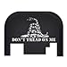 FIXXXER Rear Cover Plate for Glock (Dont Tread on Me Design) Fits Most Models (Not G42, G43) and Generations (Not Gen 5)