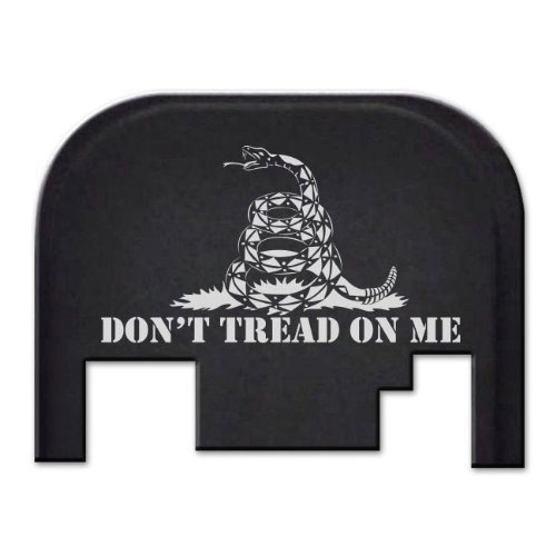 Fixxxer Don't Tread On Me design Rear Cover Plate fits most Glocks, (DTOM Gadsen) Fixxxer Don't Tread On Me design Rear Cover Plate fits most Glocks, (DTOM Gadsen)