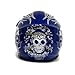 TMS Youth Kids Blue/silver Skull Dirt Bike Motocross Helmet Mx (Large)