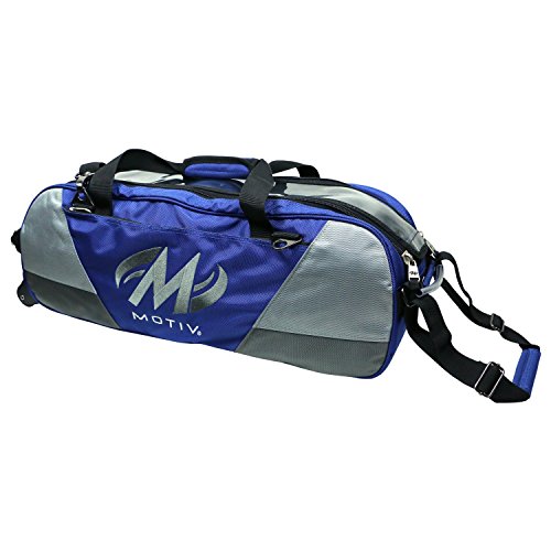 Motiv Motiv Ballistix 3 Ball Tote Bowling Bag Black/Grey/Blue from