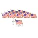 HUIANER 15 pcs American Flag Waving Lapel Pins U.S.A. United State