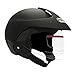 MMG Motorcycle Open Face Helmet DOT Street Legal - Flip Up Clear Visor - Matte Black 203 (XL)