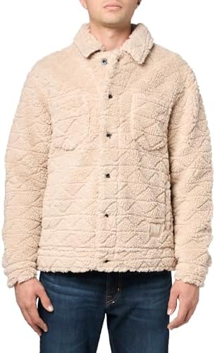 UGG Men's Ashbury Uggfluff Peacoat Jacket, Chestnut, XXL at Amazon