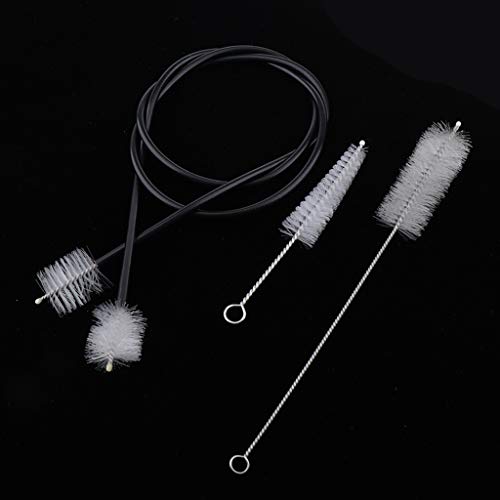 image for D DOLITY Set of 3 Trumpet Cleaning Kit Flexible Mouthpiece Valve Brush