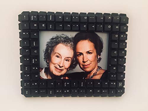 Hand crafted Picture Frame/Photo Stand Made with recycled wood & computer keyboard keys