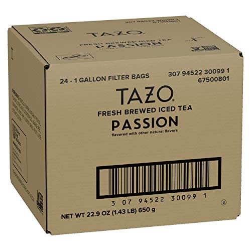 TAZO Passion Fresh Brewed Iced Tea Unsweetened, Herbal, Caffeine Free