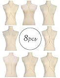 Tornito 8Pcs Sexy Body Chain Belly Waist Chain Necklace Summer Beach Crossover Bikini Bra Body Jewelry for Women Girls Gold Tone