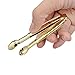 AMOAYO Sugar Cube Tongs Set of 4 Stainless Steel Mini Ice Tongs 4 Inch Gold