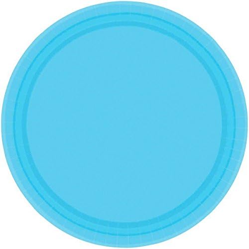 Amscan Caribbean Paper Plates, 9", Blue