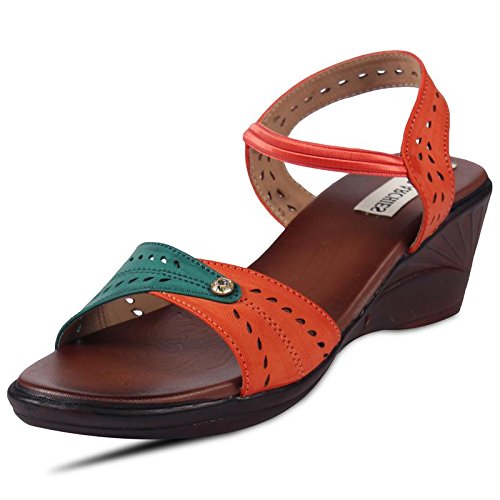 womens orange sandals