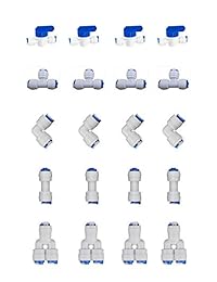 neeshow desconectar Clip, Clips de bloqueo para RO ósmosis inversa filtro de agua accesorios 100 unidades), Blanco