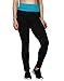 HDE Women's Maternity Yoga Pants Pregnancy Stretch Fold Over Lounge Leggings (Black with Teal, Medium)