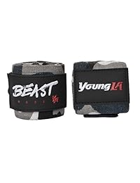 YoungLA Muñequeras - Soporta levantamiento de potencia, culturismo, crossfit, entrenamiento de fuerza, levantamiento de peso pesado (con 1 año de garantía) 911