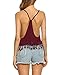 Zeagoo Lace Crop Top Tassel Beach Tank Sexy Spaghetti Strap Tee For Women