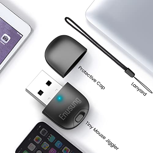 ENUSUNG Mouse Jiggler USB Undetectable Mouse Mover Device, Simulator